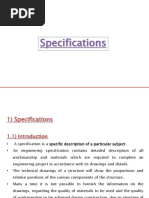 Specificaton in Estimation