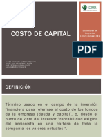 Monografía - Costo de Capital