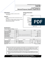 Low-Frequency General-Purpose Amplifier Applications: PNP Epitaxial Planar Silicon Transistor