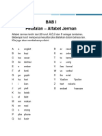 Pelaaran 1 - Pelafalan Alfabet Jerman