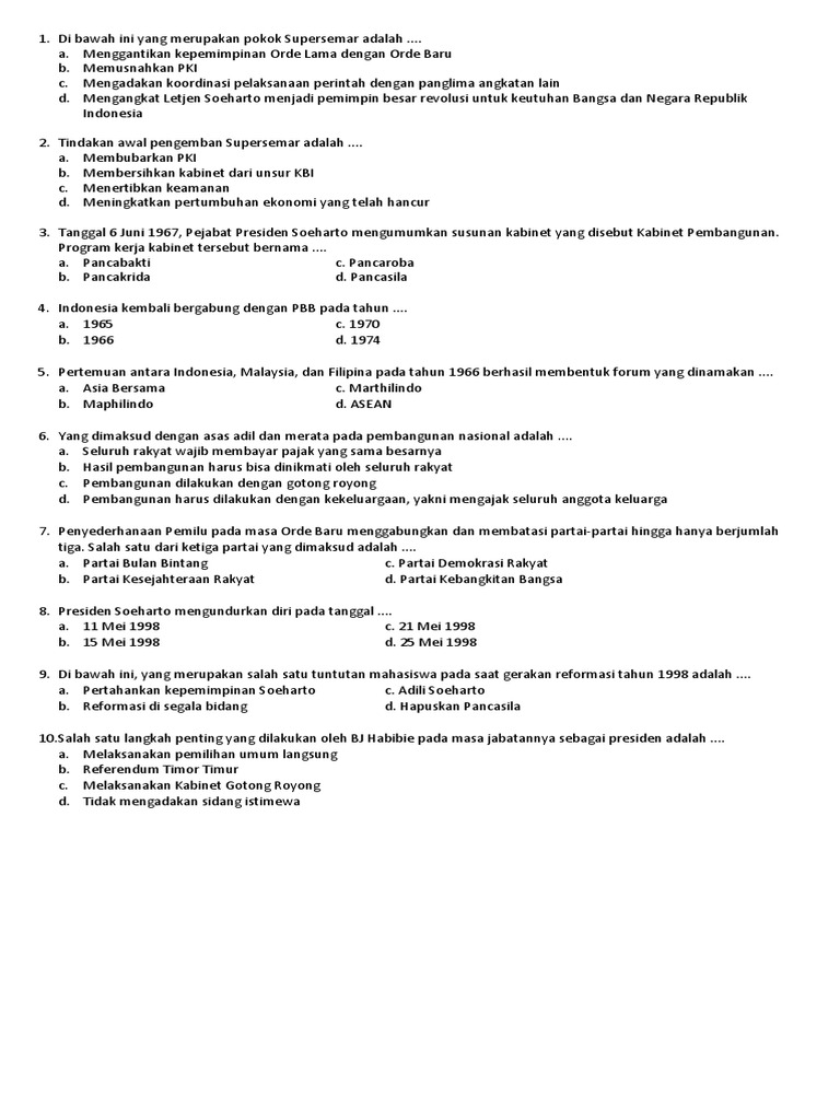 Soal Latihan Usbn Ips