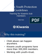 Kiwanis Youth Protection Guidelines: Training For Kiwanis Club Members