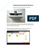 Anleitung TaHoma EnOcean USB - Modul