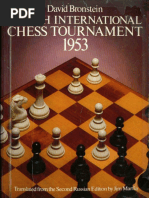 David Bronstein Zurich International Chess Tournament 1953 PDF