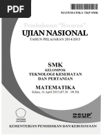 Pembahasan Soal Un Matematika Smk Tkp 2014 Paket 1 Belum Full