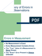 Theory of Errors in Observations