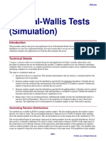 Kruskal-Wallis Tests (Simulation)