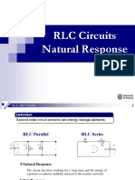 RLC circuit natural response 