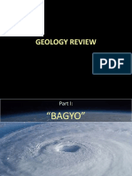 Geology Reviewer On "Bagyo and Earthquakes"