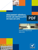 Règles Générales Pour Les Installations de Gaz Au LPG