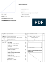 Proiect Didactic Cls. 8a