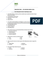 Collective Past Board Exam Questionnaire (HISTORY OF ARCHITECTURE) PDF