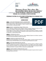 Historia de Las Relaciones Internacionales Del Paraguay en Su Contexto Mundial PDF