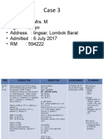 Case 3: - Name: Mrs. M - Age: 23 Yo - Address: Lingsar, Lombok Barat - Admitted: 6 July 2017 - RM: 594222