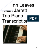 Autumn Leaves Keith Jarrett Trio Piano