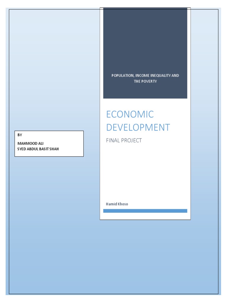 Economic Development Project | PDF | Gini Coefficient | Economic Inequality