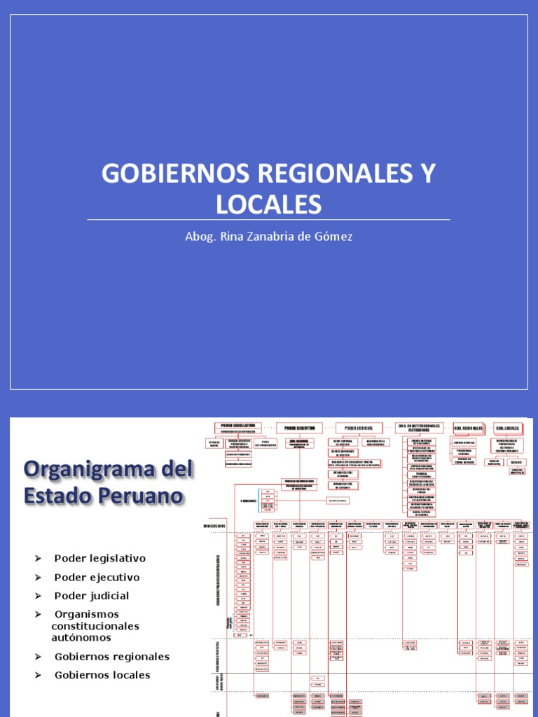 Gobiernos Regionales y Locales | PDF | Gobierno local | Gobierno