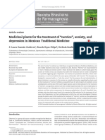 Medicinal Plants For The Treatment of Nervios Anxiety and Depression in Mexican Traditional Medicine - 2014 - Revista Brasileira de Farmacognosia PDF