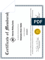 Aws Membership Certificate