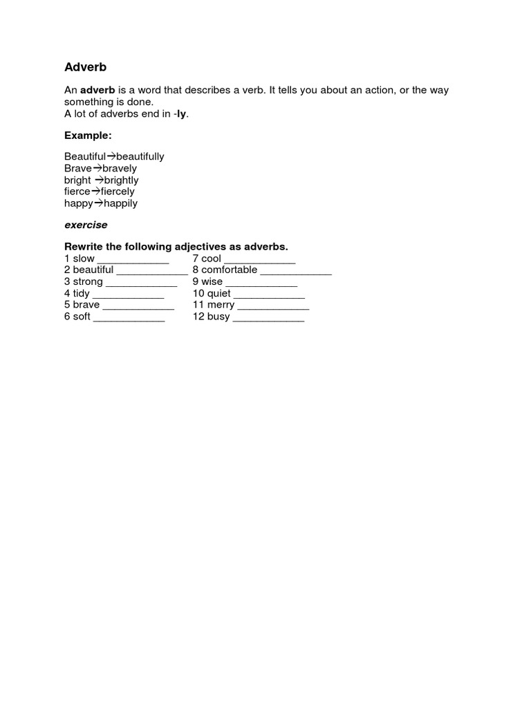 Adverb Pdf