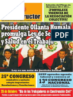 Constructor115-B-presidente Promulgo Ley de Sguridad y Salud en Trabajo