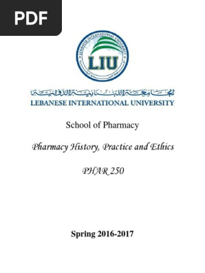 Phar250 Pharmacy Medicine