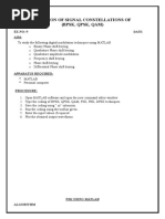 Simulation of Signal Constellations Of