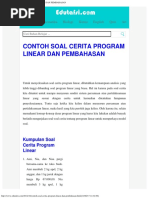 Download Contoh Soal Cerita Program Linear Dan Pembahasan by Evan Valeno SN353879848 doc pdf