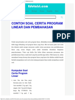 Download Contoh Soal Cerita Program Linear Dan Pembahasan by Evan Valeno SN353879848 doc pdf