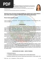 Minicurso Metodologia Utilizada Na Realizacao de Cursos de Plantas