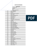 Indonesia Bank Clearing Code | PDF