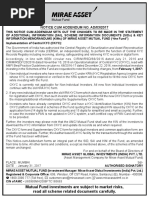 Notice-Implementation of Central KYC (CKYC)