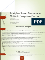 Raleigh & Rosse Group Measures To Motivate Exceptional Service