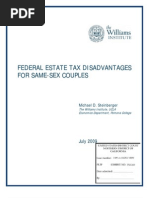 Federal Estate Tax Disadvantages For Same-Sex Couples: July 2009