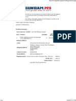 Booking Summary PDF