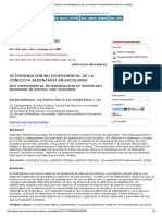 Determinación No Experimental de La Conducta Sedentaria en Escolares