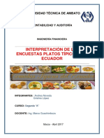 Encuesta Platos Tipicos