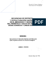 Secuencias de Deposito y Estruturación Diapírica Mesozoico y Neogeno Prebético-Valencia-Lineaas Sismicas
