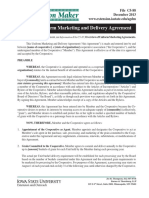 Sample Marketing Delivery Agreement Letter