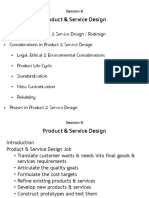 Session 6 - Product & Service Design