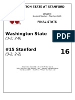 Wsu vs Stanford 2016 Final Stats