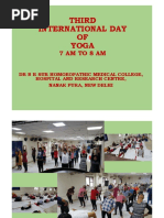 Celebration of International Day of Yoga at Dr. B. R. Sur Homoeopathic Medical College, Hospital and Research Centre