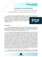 Insuficiencia hepática aguda fulminante: causas, definiciones y clasificaciones