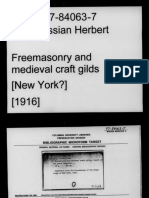 Freemasonry and Medieval Craft Gilds 