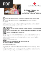 trauma teddy knitting pattern