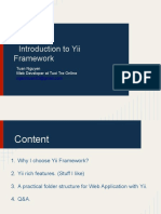 Introduction To Yii Framework: Tuan Nguyen Web Developer at Tuoi Tre Online