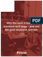 Why The Euro Is The Gold Standard Writ Large