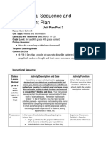 Instructional Sequence and Assessment Plan
