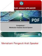 Pengaruh Arah Speaker