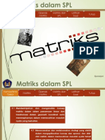 Matematika Kelas XII, Matriks Dan Sistem Persamaan Linier